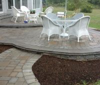 Tiered Deck Hardscape