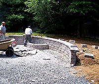 Retaining Wall Planter