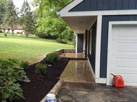 Walkway, Curbing Wall, Lighting